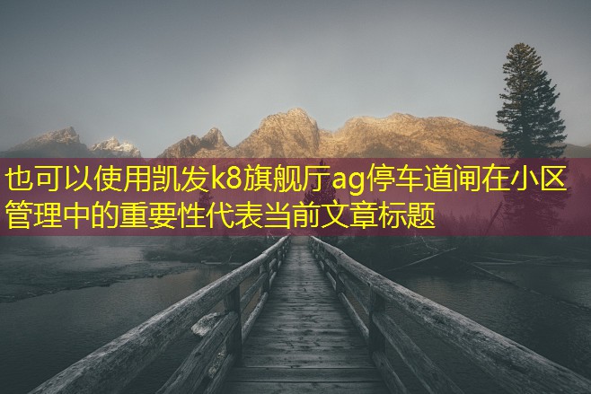 停車道閘在小區管理中的重要性